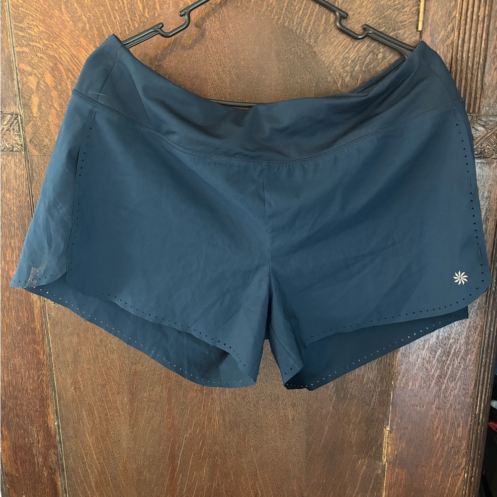 Athleta Dark Blue Women's Athletic Shorts Large